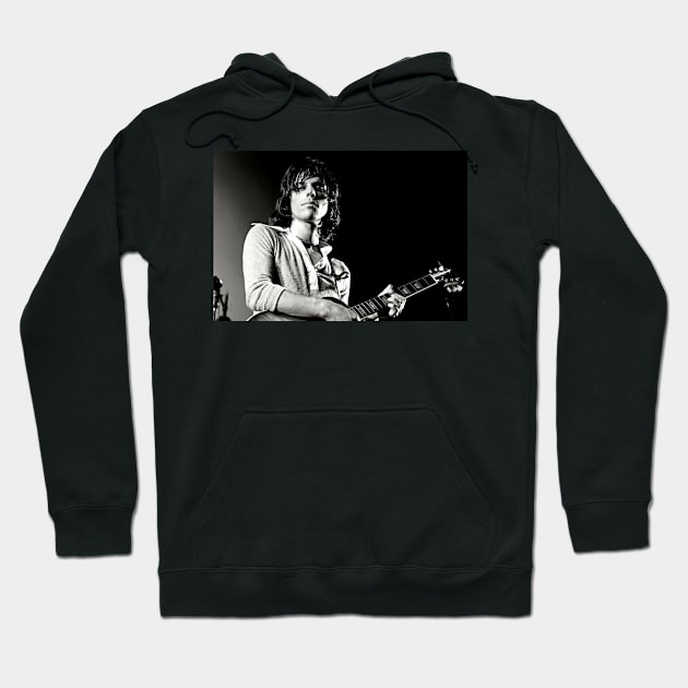 Jeff Beck Performing in 1969 Graphic Poster Blues Rock Jazz Fusion Hoodie by ZiggyPrint